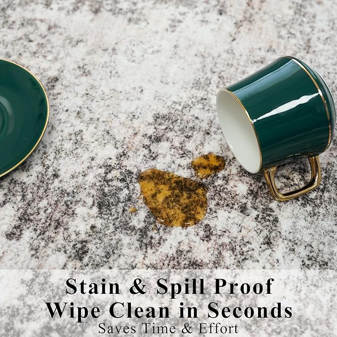 10x10 Square Living Room Area Rug – Washable Non-Slip Modern Large Rug - Image 5