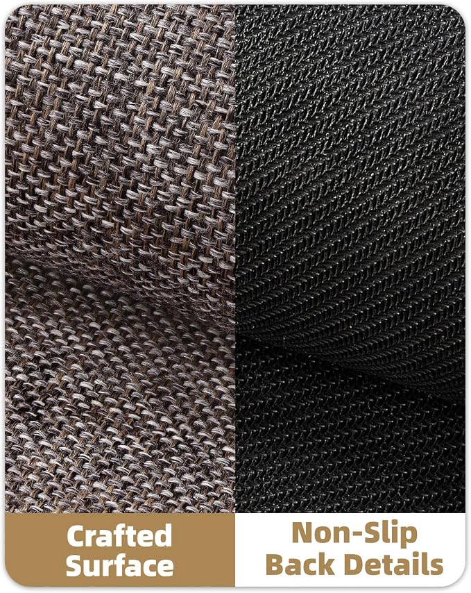 Color&Geometry Ultra Thin Indoor Door Mat 24"x36", Non Slip Rubber Backed Dirt - Image 6