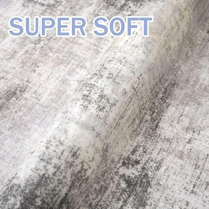IOHOUZE Abstract Runner Rug 3x18 Ft Washable Runners - Image 8