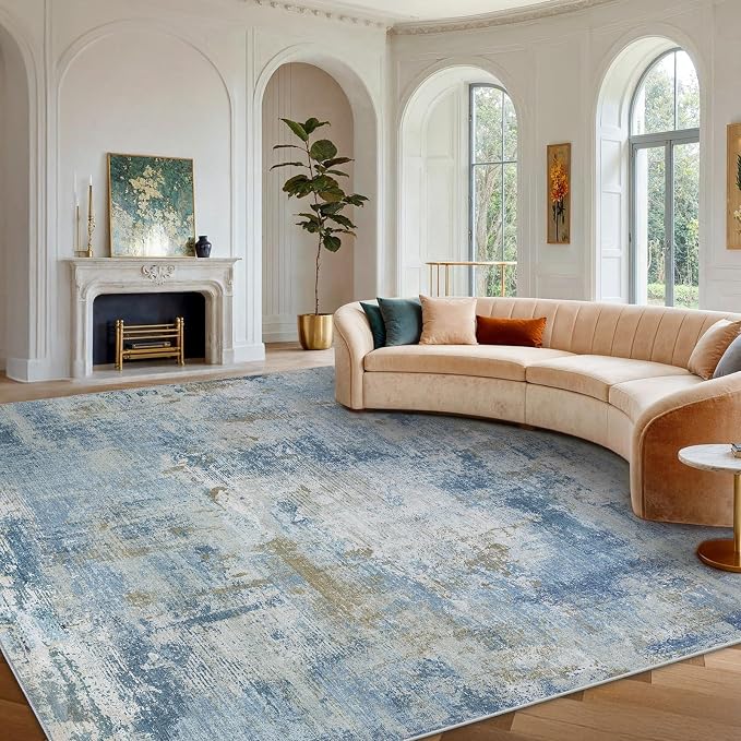 8x10 Area Rugs for Living Room, Modern Abstract Washable Rug - Image 9
