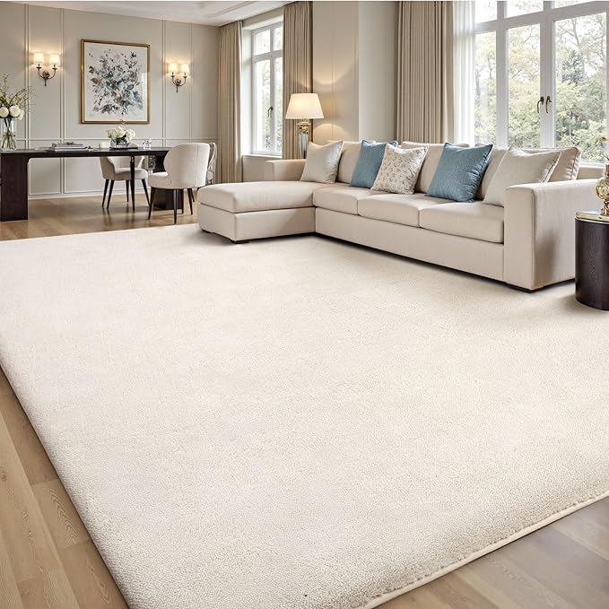 Sour Lemon 9x12 Area Rugs for Living Room, Soft Large Area Rug Fluffy Rugs for by SourLemon