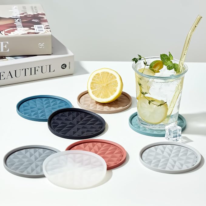 Silicone Drink Coasters Set of 8, Coaster - Image 2