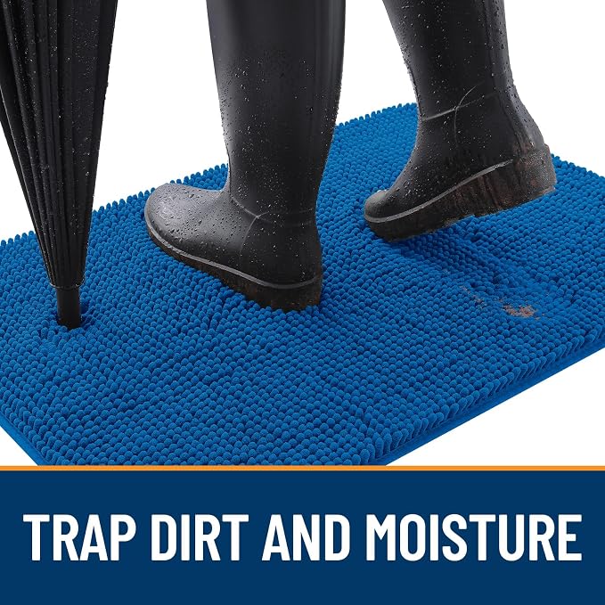 OLANLY Dog Door Mat for Muddy Paws 54x32, Absorbs Moisture and Dirt, Absorbent - Image 2