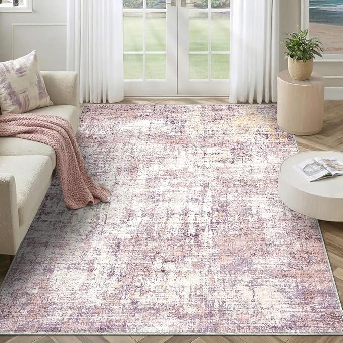 6x9 Area Rugs Washable Living Room Rug-No Slip Soft Carpets Modern Abstract by Unknown