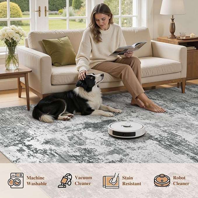 UERMEI 10x14 Area Rug for Living Room - Image 6