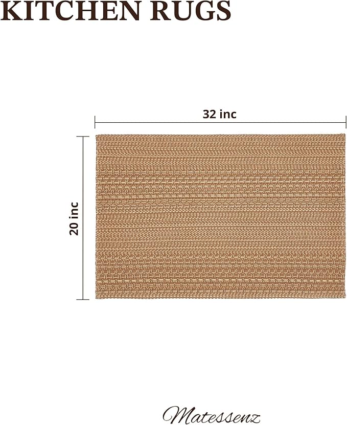 MatEssenz 20"x30" Kitchen Rugs, Woven Kitchen Mats - Image 2
