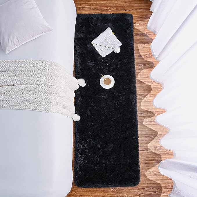Chicrug Soft 2x10 Runner Rug for Bedroom Living Room Plush Fluffy Rug, Shag - Image 5