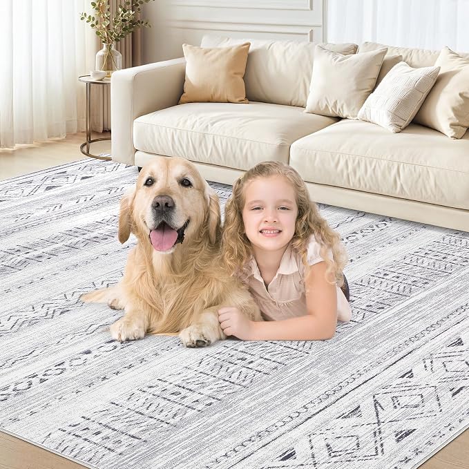 cotiled 6x9 Area Rugs Living Room Rug: Washable Boho Rugs - Image 6