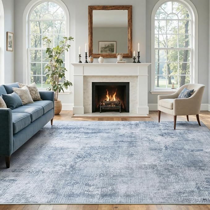 4x6 Ft Area Rugs for Living Room, Soft Non-Slip Washable Rugs Modern Abstract - Image 3