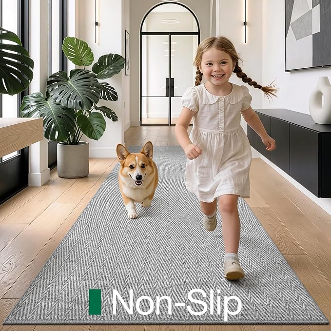 LUMI Ultra Thin Runner Rug for Hallway 2.3'x8', Non-Slip Entryway Rug - Image 4