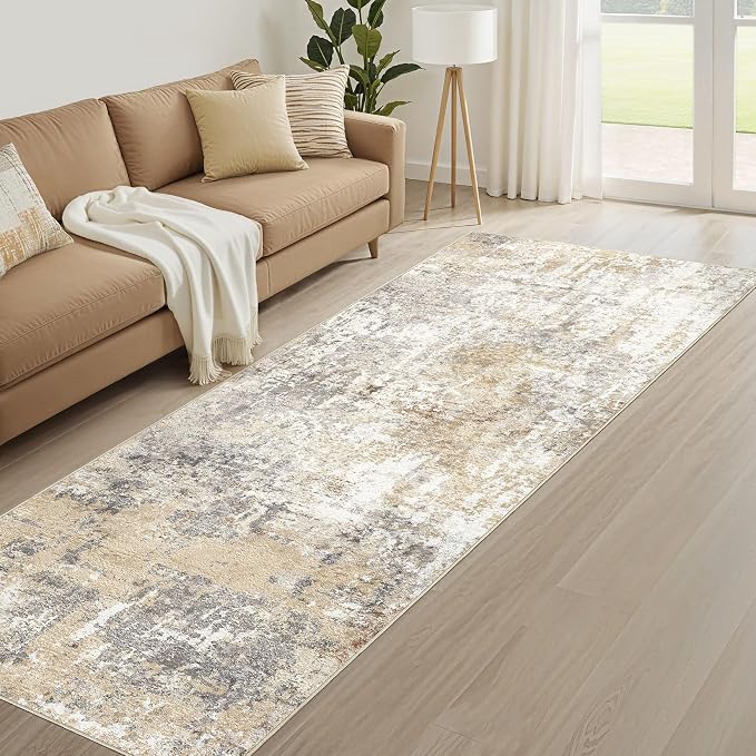 Runner Rug Kitchen Washable Rugs: 2x6 Non-Slip Abstract Soft Modern Stain - Image 8