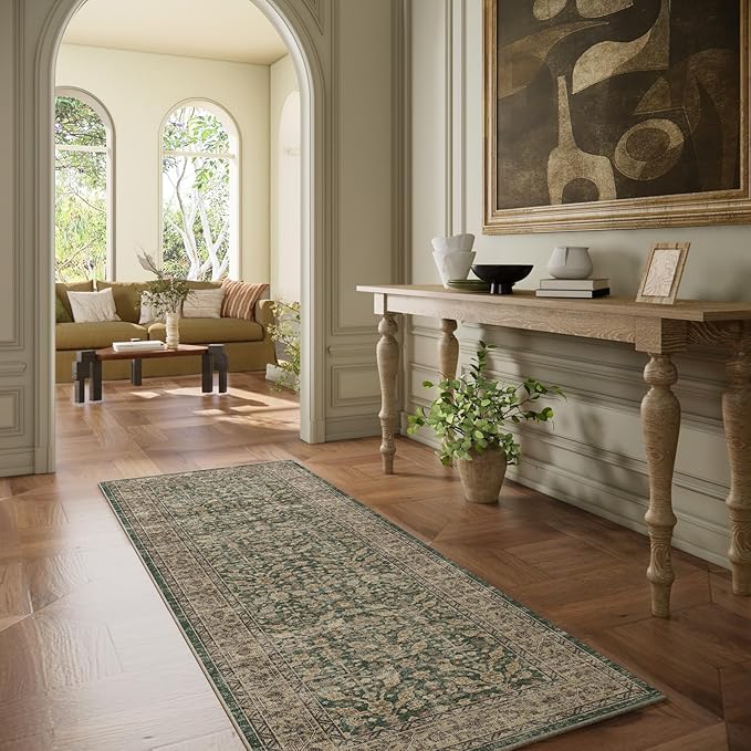 Machine Washable Hallway Runner Rugs: 2'x6' Kitchen Rug Stain Resistant Non - Image 2