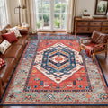 SERISSA 5x8 Area Rugs for Living Room, Large Washable Non-Slip Boho Rug by SERISSAHomeDecorCollection