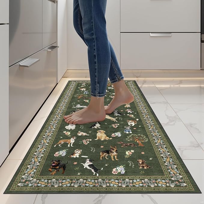 Runner Rug for Hallways Kitchen Rug 2x8, Non Slip Washable Dogs Rugs by WelcometoBabovid