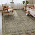 Rugxara 4x6 Rug for Living Room Bedroom, Washable Throw Rugs, Vintage Retro by Rugxara