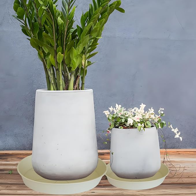 3 Pack of 20 22 inch Plant Saucer, 3.6" Depth Tray, Large Deep Garden Plastic - Image 5