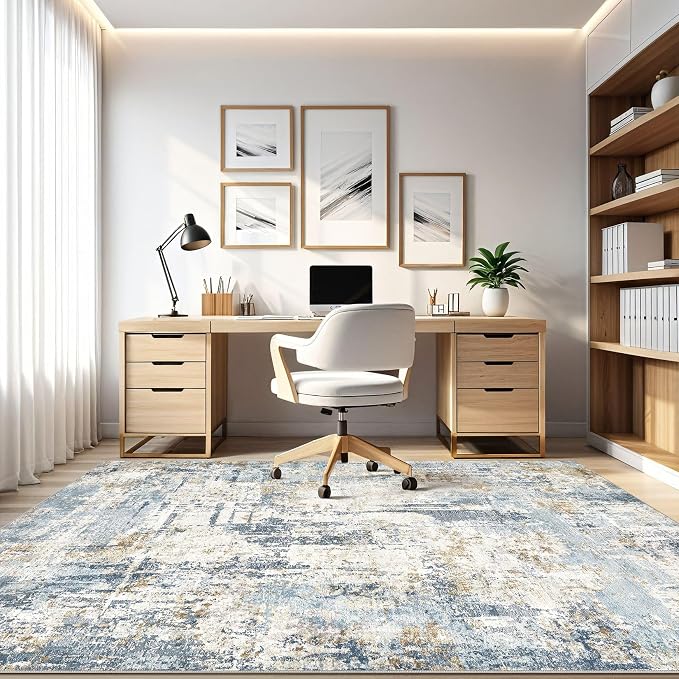 LOONGRUG 7x9 Area Rugs Washable Rug: Living Room Large Abstract Modern Soft - Image 8