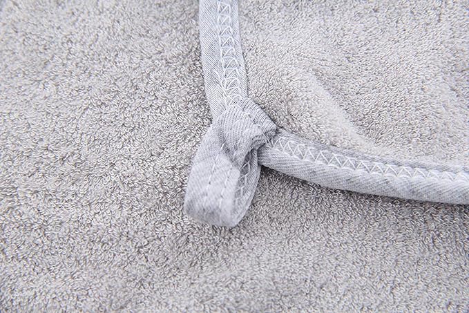 HIPHOP PANDA Baby Washcloths, Rayon Made from Bamboo - 2 Layer Ultra Soft Absorbent Newborn Bath Face Towel - Reusable Baby Wipes for Delicate Skin - Grey, 30 Pack