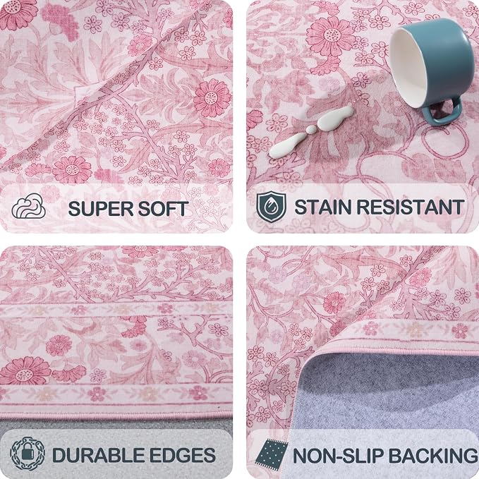 Washable 2' x 6' Runners for Hallways, Non Slip Long Floor Runner for Kitchen - Image 7