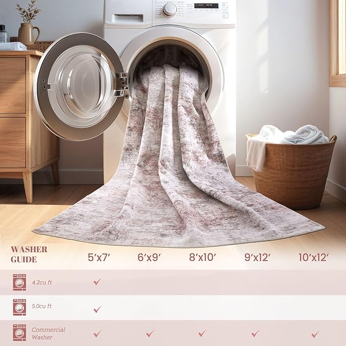 UERMEI 6x9 Washable Area Rug - Image 9