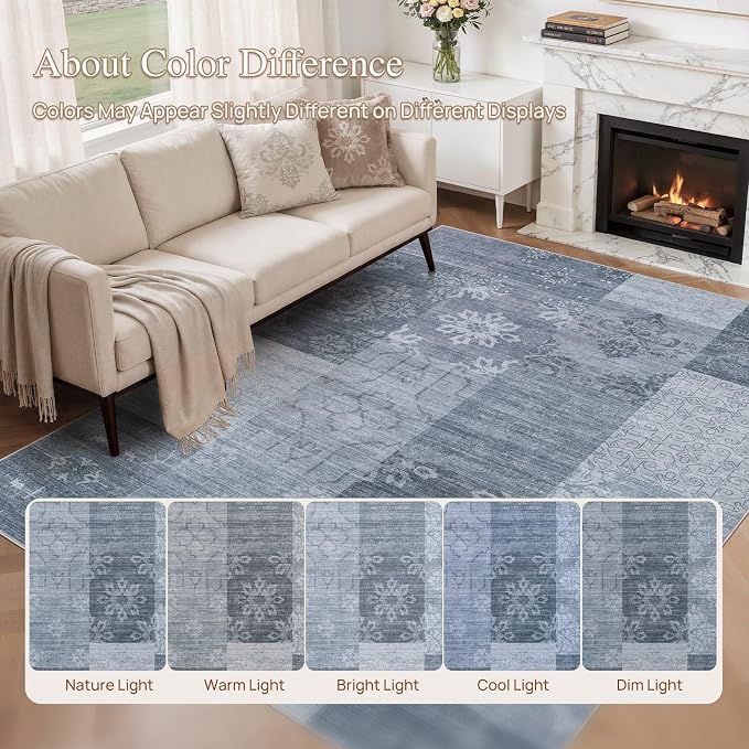 UERMEI 8x10 Area Rug for Living Room - Image 8