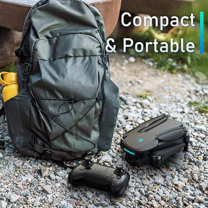 Drone with Camera, 1080P HD FPV Drone with Brushless Motor, One Key Take Off/Landing, Altitude Hold, Gesture Selfie, 3D Flips, 2 Batteries, Drones for Kids 14+