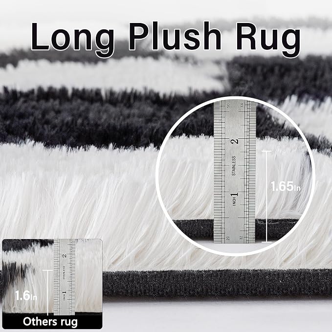 PureCozy Checkered Rug 6x9 for Living Room - Image 7