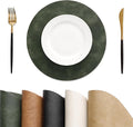 MOSAYT 13 Inch Round Vinyl Placemats Set of 4 by MOSAYT