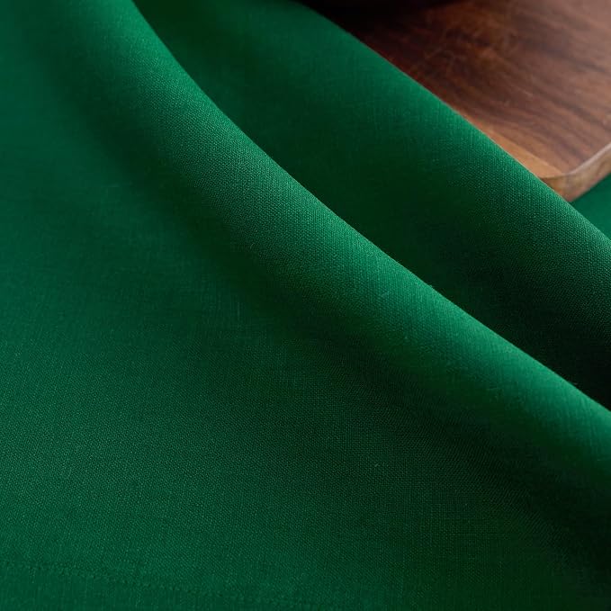 Solino Home 100% Pure Linen Table Runner Christmas Green, Fete 14 x 72 in | - Image 9