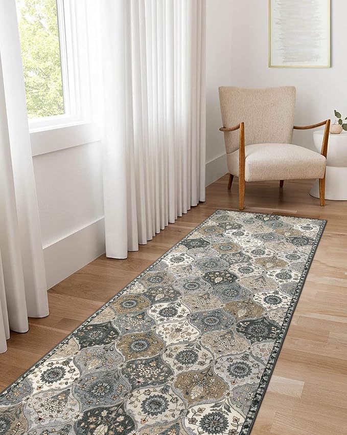 Lahome Moroccan Trellis Washable Runner Rug, 2x6 Runners by Lahome