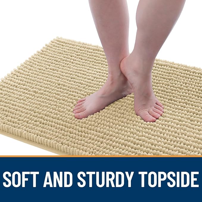 OLANLY Dog Door Mat for Muddy Paws 34x21, Ultra Absorbent Chenille Mud Doormat - Image 3