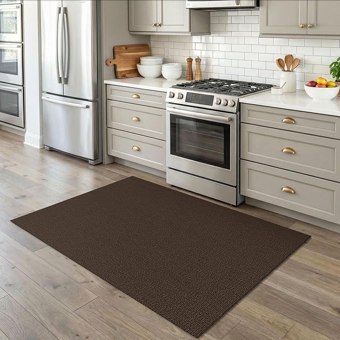 EARTHALL Washable Area Rug 4x5 Ft Non Slip Rugs - Image 5