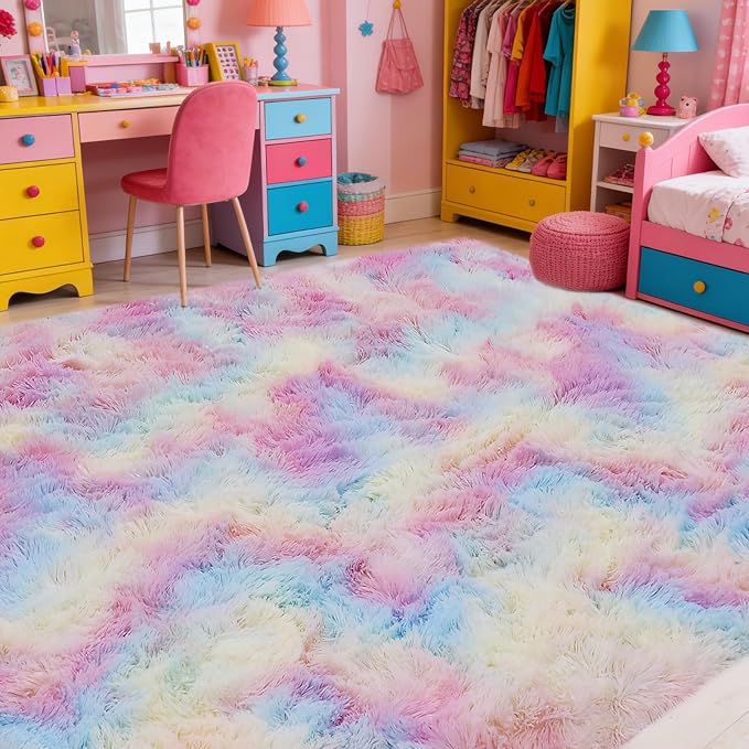 6x9 Children's Rugs for Bedroom, Rugs for Living Room, Plush Fluffy Carpet - Image 4