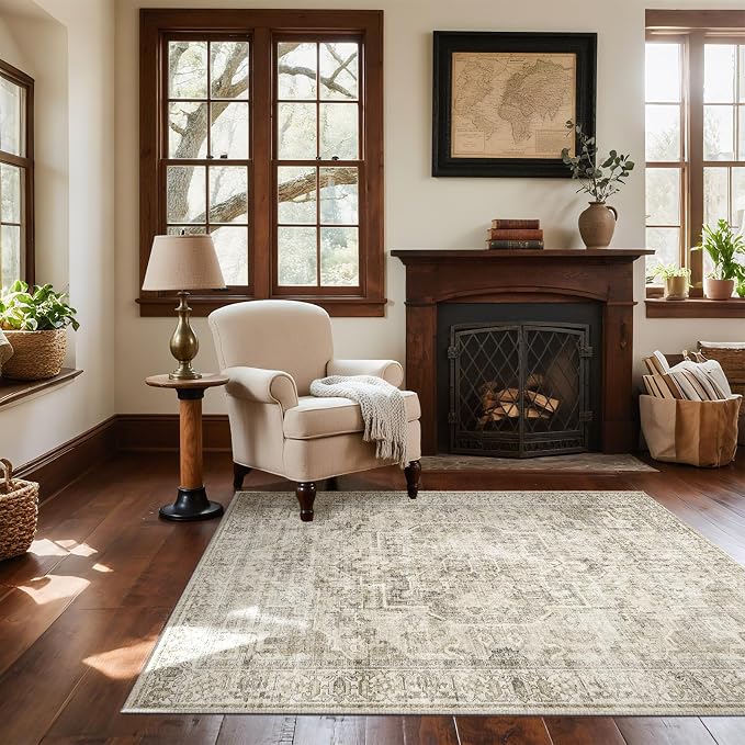 Machine Washable Throw Rugs for Entryway: Door Mat Indoor Entrance 3x5 Small - Image 4