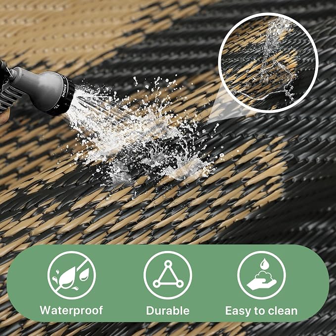 GENIMO Waterproof Outdoor Rug 6' x 9' - Image 5