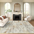 Soalmost 6x9 Area Rug for Living Room Washable 6x9 Non-Slip Modern Abstract by Soalmost