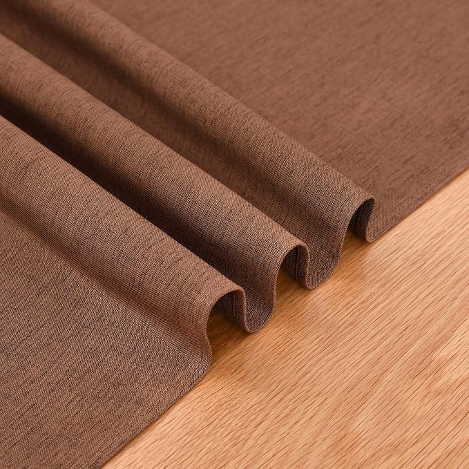 Faux Linen Small Table Runner Water Resistant 13 x 36 in, Coffee Table Runner - Image 6