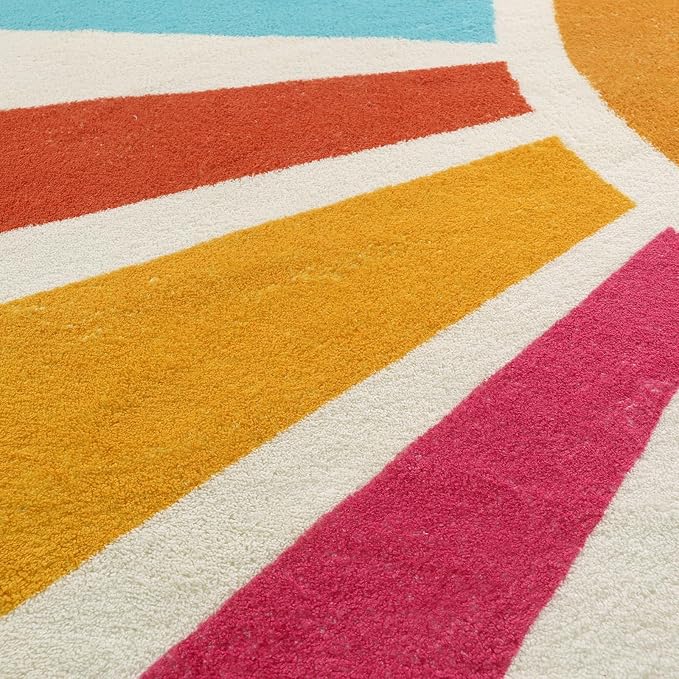 STARUIA Boho Washable Rug 5 Ft Round Area Rug - Image 6