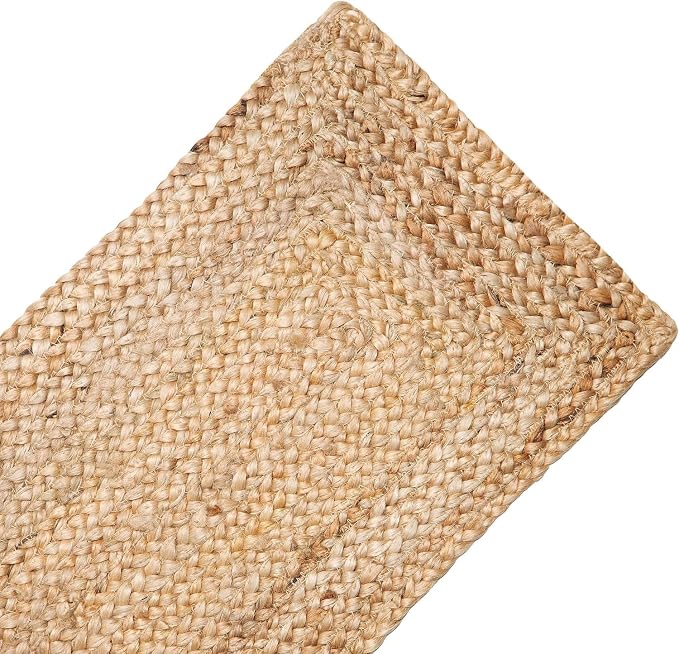 Pack of 1 Handwoven Rectangle Jute Braided Table Runner 13 x 72 Inch, 100% - Image 4
