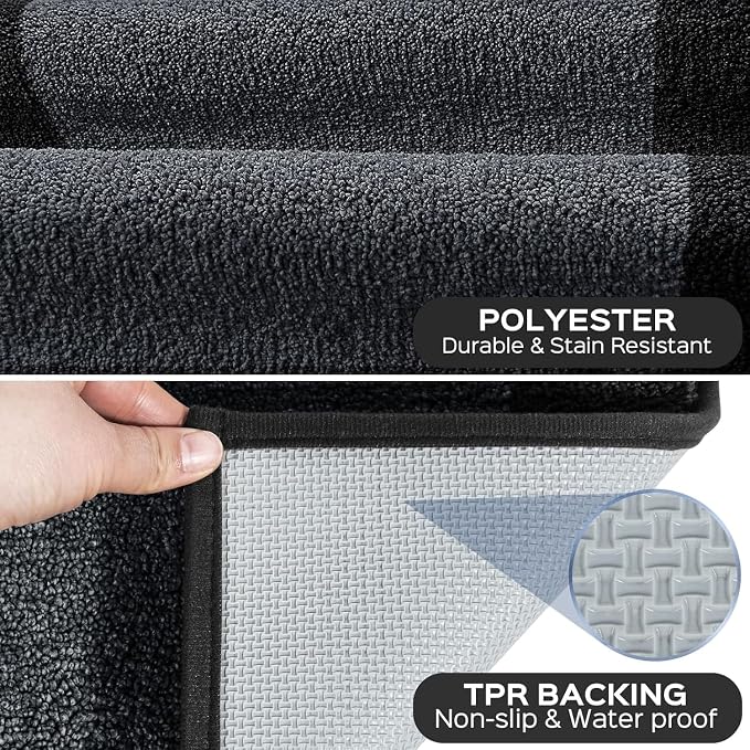 Machine Washable Kitchen Rug 24" x 96", Non Slip Kitchen Mat - Image 3