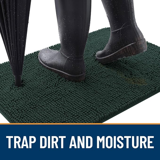 OLANLY Dog Door Mat for Muddy Paws 59x32, Absorbs Moisture and Dirt, Absorbent - Image 2