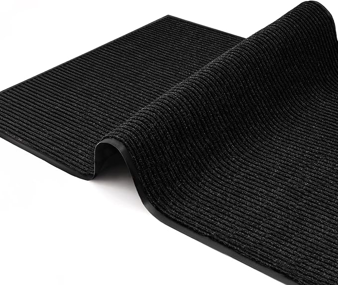 4 Pack Black Commercial Door Mat 3'x6' Heavy Duty Industrial Floor Mat - Image 9
