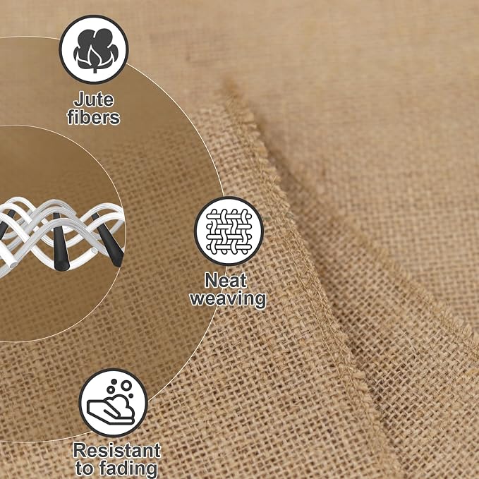 6 Pack Burlap Table Runners 12x108 Inch - Image 5