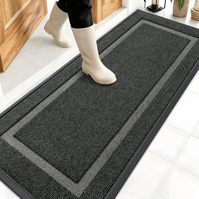 OLANLY Front Door Mat Indoor Outdoor Entrance, Waterproof All-Season, by OLANLY