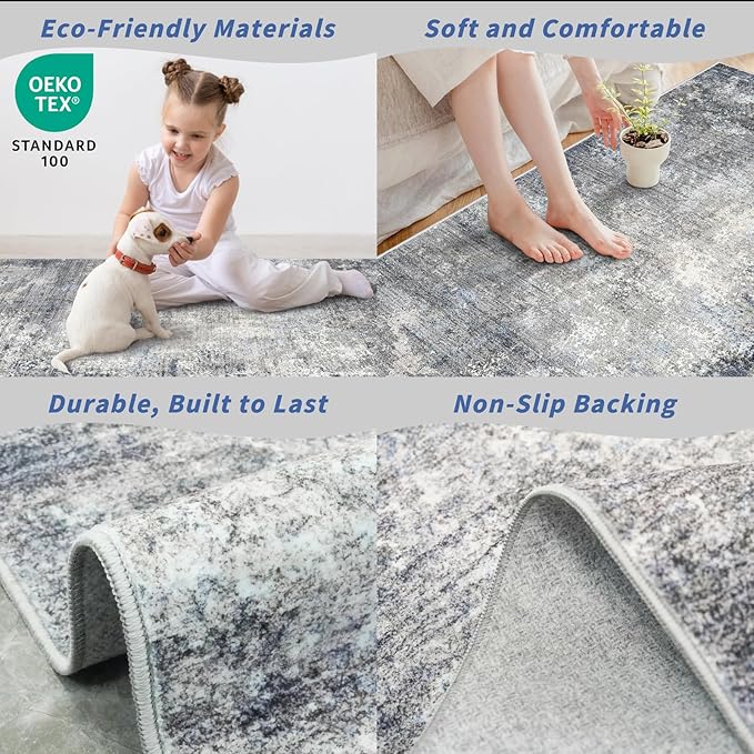 2x4 Runner Rug Washable Non-Slip – Small Throw Rug - Image 6