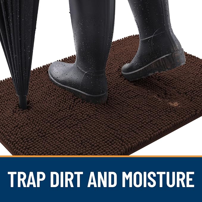 OLANLY Dog Door Mat for Muddy Paws 70x46, Absorbs Moisture and Dirt, Absorbent - Image 2