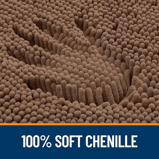 OLANLY Large Bathroom Rugs 50x30, Extra Soft Absorbent Chenille Bath Rugs - Image 3