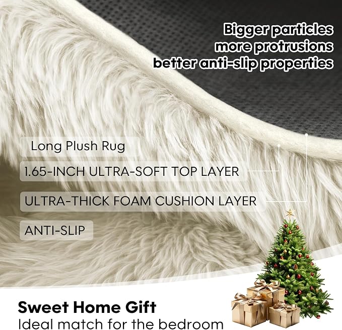Large 9x12 Area Rug for Living Room, Soft Shag Rugs for Bedroom, Non-Slip Ultra - Image 7