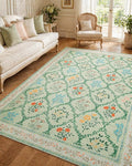 YIHOUSE Green Washable 6x9 Area Rugs by YIHOUSE