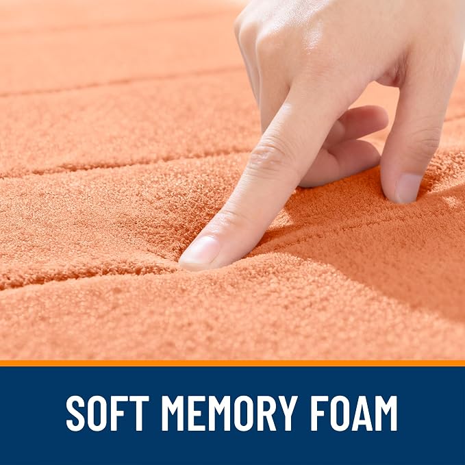 OLANLY Memory Foam Bath Mat 35x24, Super Soft Absorbent Bathroom Rugs, Quick Dry - Image 5